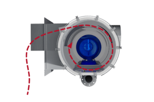 Leichstoffskimmer Funktionsprinzip Monage seitlich