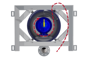 Leichstoffskimmer Funktionsprinzip Montage von oben