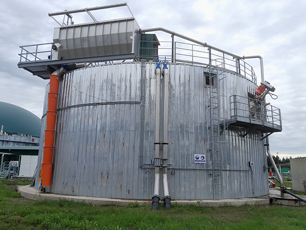 Sedimentaustrag aus Vorlage-Behälter