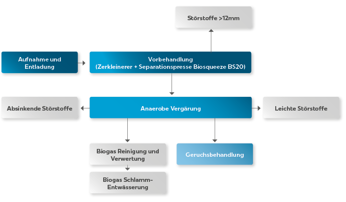 Biogasanlage Urumqi, Verfahren im Detail